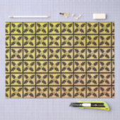 Charter Oak Quilt Woodblock Seidenpapier (Handwerk)