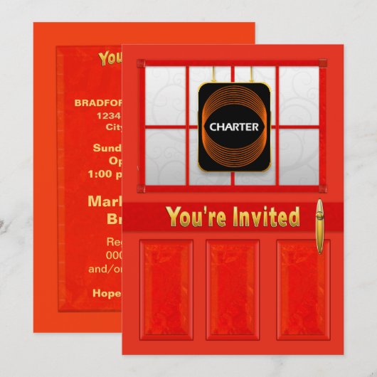 CHARTER OPEN HOUSE - PRIVATE EINLADUNG (Vorne/Hinten)