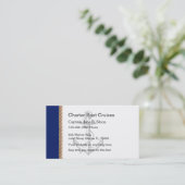 Charterbootkarten Visitenkarte (Stehend Vorderseite)