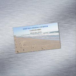 Charterdienste Fischerei Magnetische Visitenkarte