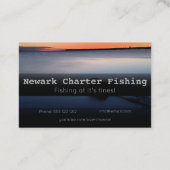 Charterfischekarte Visitenkarte (Rückseite)