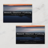 Charterfischekarte Visitenkarte (Vorne/Hinten)