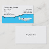 Charterflugzeug-Dienstleistungsunternehmen-Karten Visitenkarte (Vorne/Hinten)