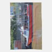 Charterschiff Hoher Flyer Geschirrtuch (Vertikal)