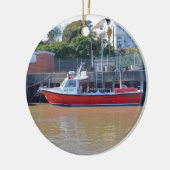 Charterschiff Hoher Flyer Keramik Ornament (Links)