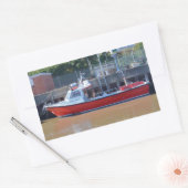 Charterschiff Hoher Flyer Rechteckiger Aufkleber (Umschlag)
