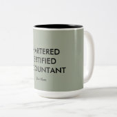 "Charterte zugelassenen Buchhalter " Zweifarbige Tasse (VorderseiteRechts)