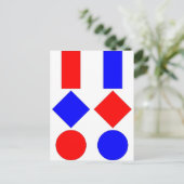 Chartertische Postkarte (Stehend Vorderseite)