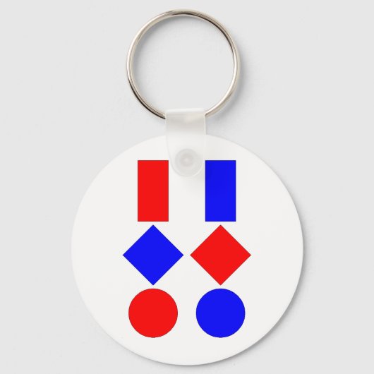 Chartertische Schlüsselanhänger (Vorderseite)