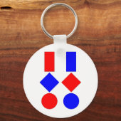 Chartertische Schlüsselanhänger (Vorderseite)