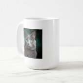 Chartreaux-Katzenrasse Kaffeetasse (Vorderseite Links)