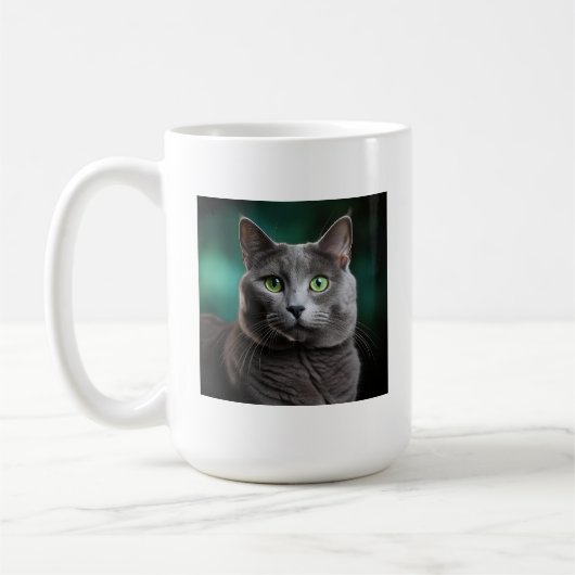 Chartreaux-Katzenrasse Kaffeetasse (Links)