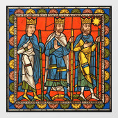 Chartres Festes Glas des Lebens Jesu Christi Fensteraufkleber (Blatt)