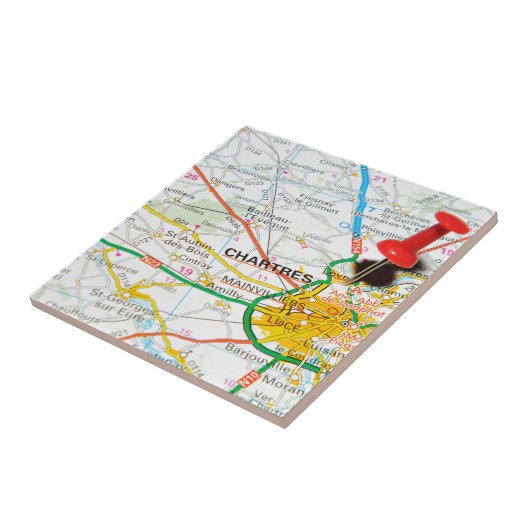 Chartres, Frankreich Fliese (Seite)