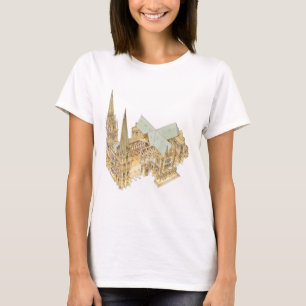 Chartres-Kathedrale. Frankreich T-Shirt