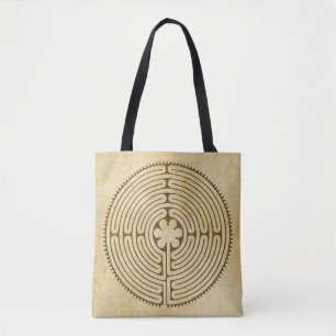 Chartres Labyrinth antiken Stil 1 + Ihre Ideen Tasche