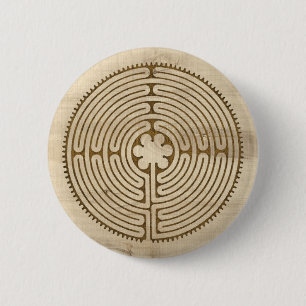Chartres Labyrinth antiker Stil + Ihre Ideen Button