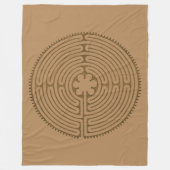 Chartres Labyrinth antiker Stil + Ihre Ideen Fleecedecke (Vorderseite)