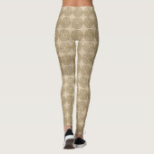 Chartres Labyrinth antiker Stil + Ihre Ideen Leggings (Rückseite)