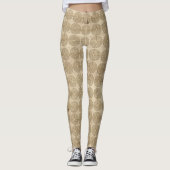 Chartres Labyrinth antiker Stil + Ihre Ideen Leggings (Vorderseite)