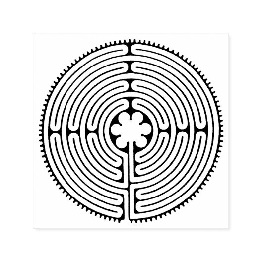 Chartres Labyrinth antiker Stil + Ihre Ideen Permastempel (Design)