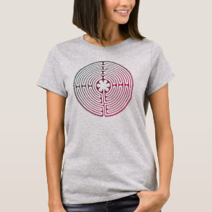 Chartres Labyrinth antiker Stil + Ihre Ideen T-Shirt