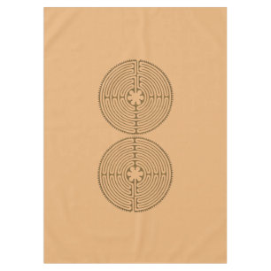 Chartres Labyrinth antiker Stil + Ihre Ideen Tischdecke