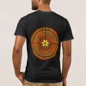 Chartres-Labyrinth-Feuer-doppelseitiges Shirt (Rückseite)