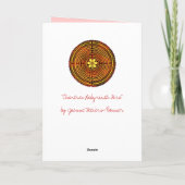 Chartres Labyrinth Fire Blank Card Karte (Rückseite)