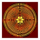 Chartres Labyrinth Fire Flame Print