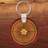 Chartres Labyrinth Fire Schlüsselanhänger (Vorderseite)