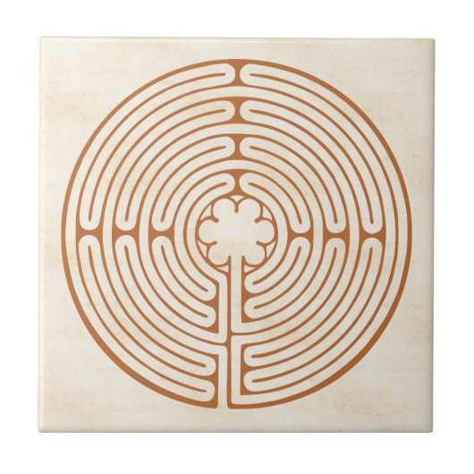 Chartres Labyrinth Fliese (Vorderseite)