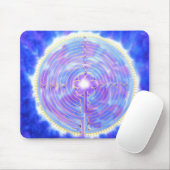 Chartres-Labyrinth im Blau: Eine Silkandart Mousepad (Mit Mouse)