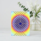 Chartres Labyrinth Pearl Light Paths Postcard Postkarte (Stehend Vorderseite)