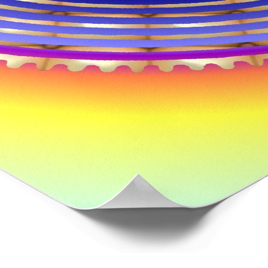 Chartres Labyrinth Pearl Light Paths Print Print Poster (Ecke)