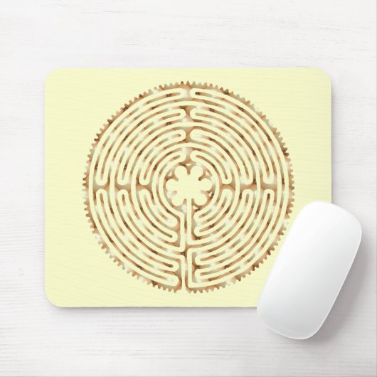 Chartres-Labyrinth-Perle Mousepad (Mit Mouse)
