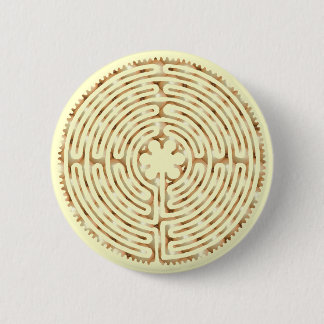 Chartres-Labyrinth-Perlen-Knopf Button