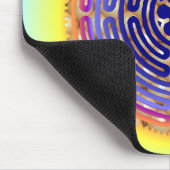 Chartres-Labyrinth-Perlen-Licht-Wege Mousepad (Ecke)