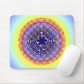 Chartres-Labyrinth-Perlen-Licht-Wege Mousepad (Mit Mouse)