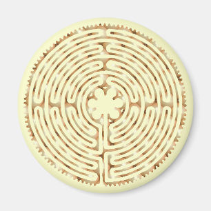 Chartres-Labyrinth-Perlen-Magnet Magnet