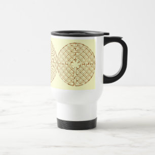 Chartres-Labyrinth-Perlen-Tasse Reisebecher