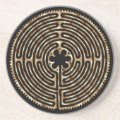 Chartres-Labyrinth-Perlen-Untersetzer Untersetzer (Vorne)