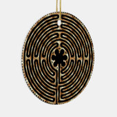 Chartres-Labyrinth-Perlen-Verzierung Keramikornament (Rechts)