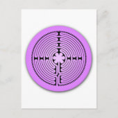 Chartres Labyrinth Postkarte (Vorderseite)
