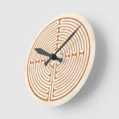 Chartres Labyrinth Runde Wanduhr (Winkel)