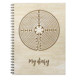 Chartres Labyrinth - Spirituelles Symbol Antik 1 Notizblock