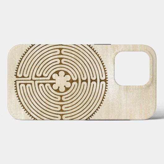 Chartres Labyrinth - Spirituelles Symbol Antique 1 Case-Mate iPhone Hülle (Rückseite (Horizontal))