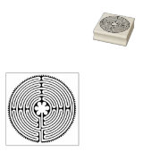 Chartres Labyrinth - Spirituelles Symbol Antique 1 Gummistempel (Stempel)