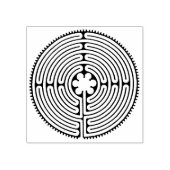 Chartres Labyrinth - Spirituelles Symbol Antique 1 Gummistempel (Prägung)