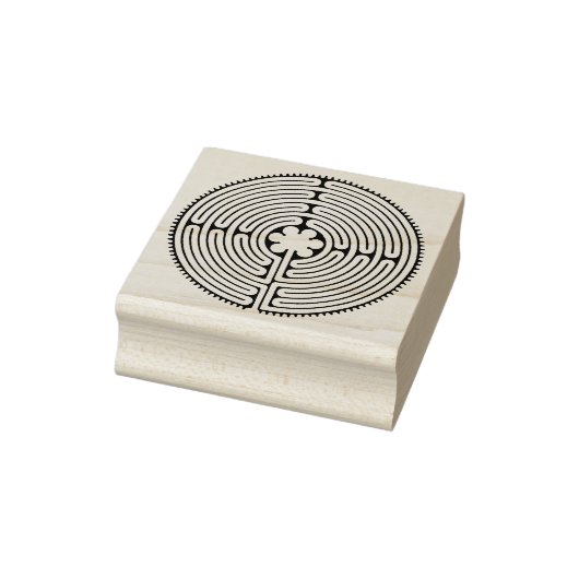 Chartres Labyrinth - Spirituelles Symbol Antique 1 Gummistempel (Stempel)